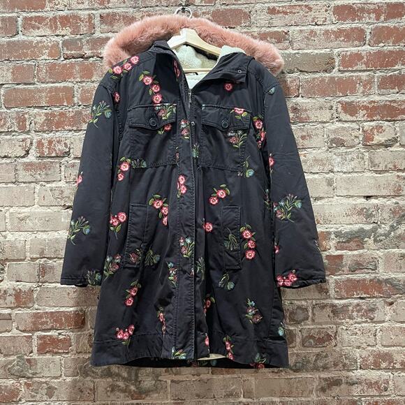 Kate Spade Embroidered Twill Coat Size Small - Picture 3 of 10
